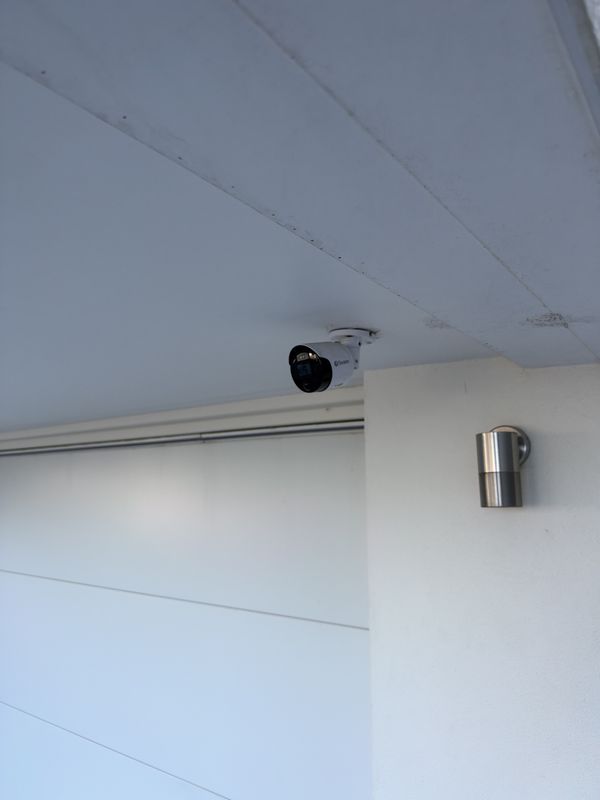 Swann camera mounted under the carport eave, South Coogee, NSW