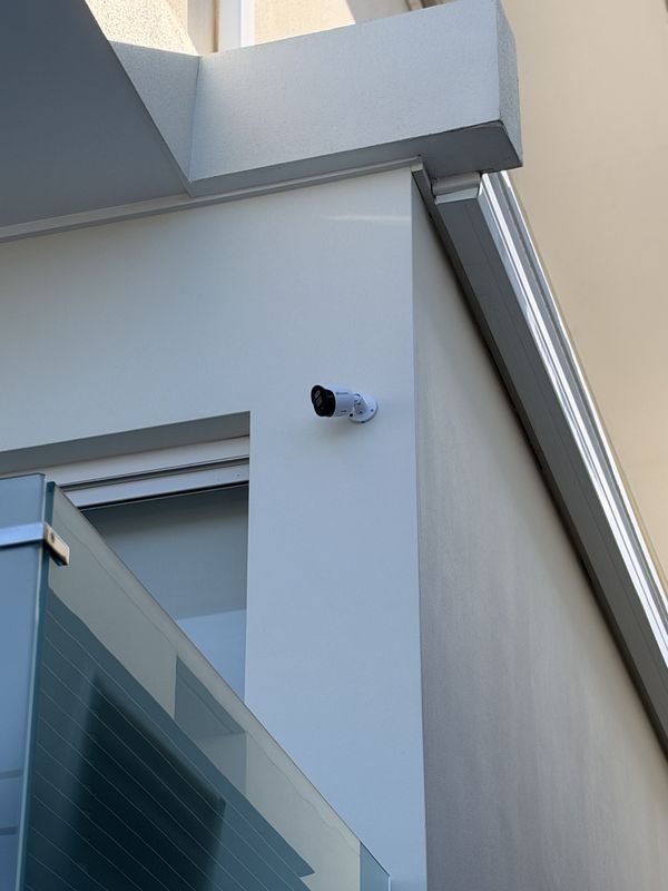 Wall-mounted camera covering the side of the home, South Coogee, NSW
