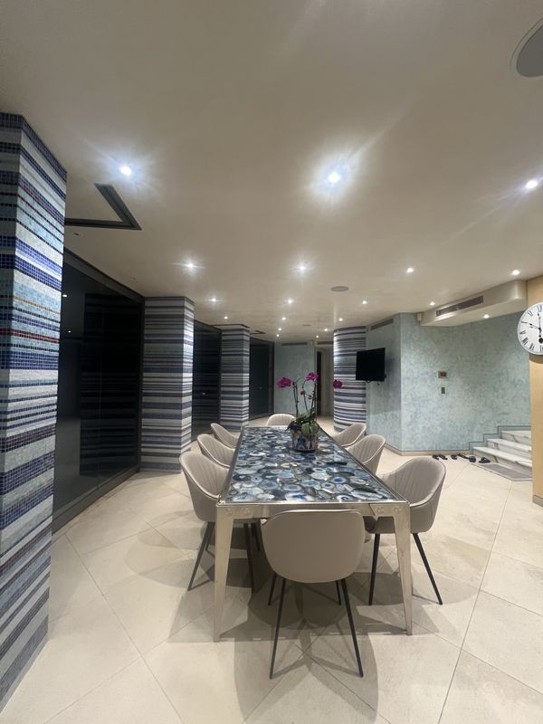 Downlight transformers replaced and LED globes upgraded throughout the dining area, Rose Bay, NSW